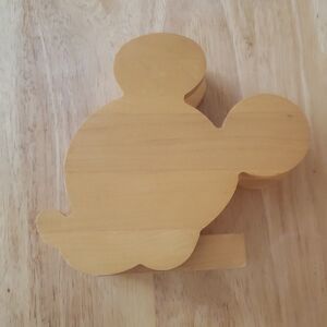 Vintage Wooden Mickey Mouse Napkin Holder‎ Sold at Disney Store 1990s